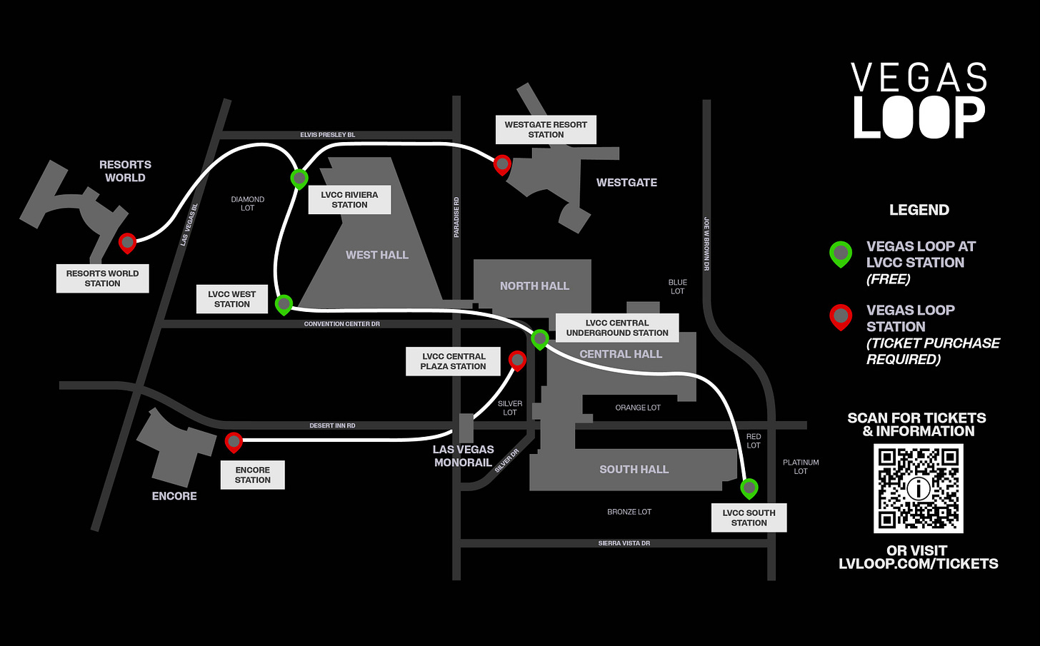 Vegas Loop at Las Vegas Convention Center | Map & Updates