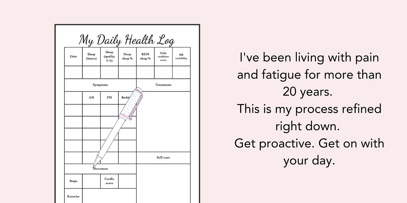 My Daily Symptom Log Tracker