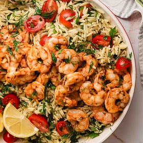 30 Minute Zesty Shrimp and Orzo