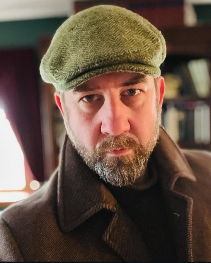 author headshot and book cover