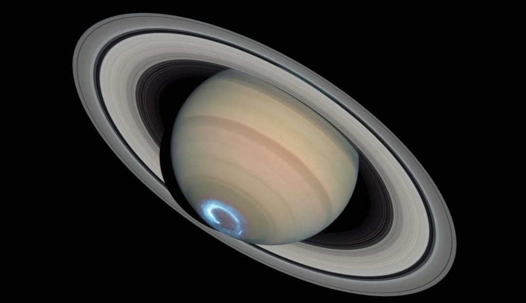 the planet saturn as seen from space the planet saturn as seen from space