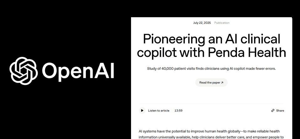 OpenAI Delivers Largest-Ever Study of Clinical AI - Digital Health Wire