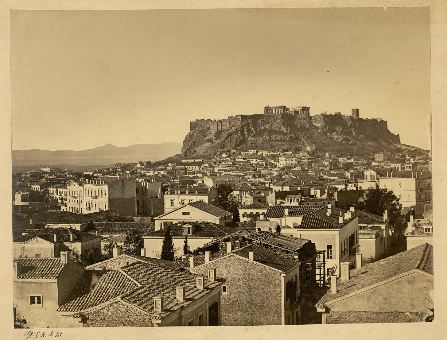 1921 Postcard view of Athens