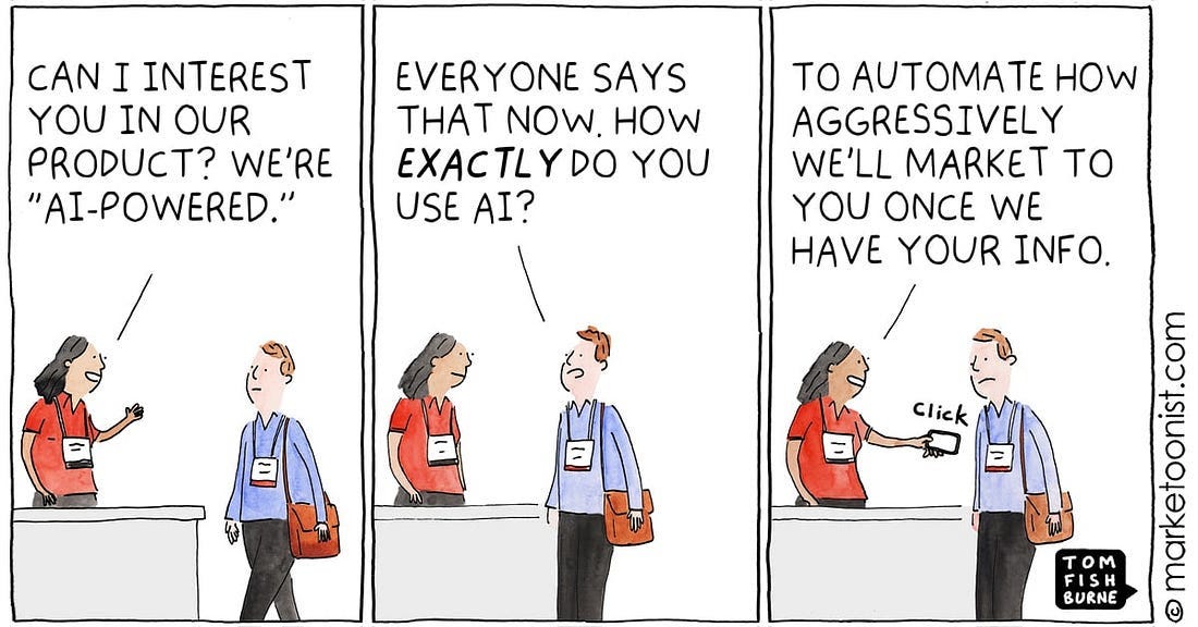 Potential of AI cartoon - Marketoonist | Tom Fishburne