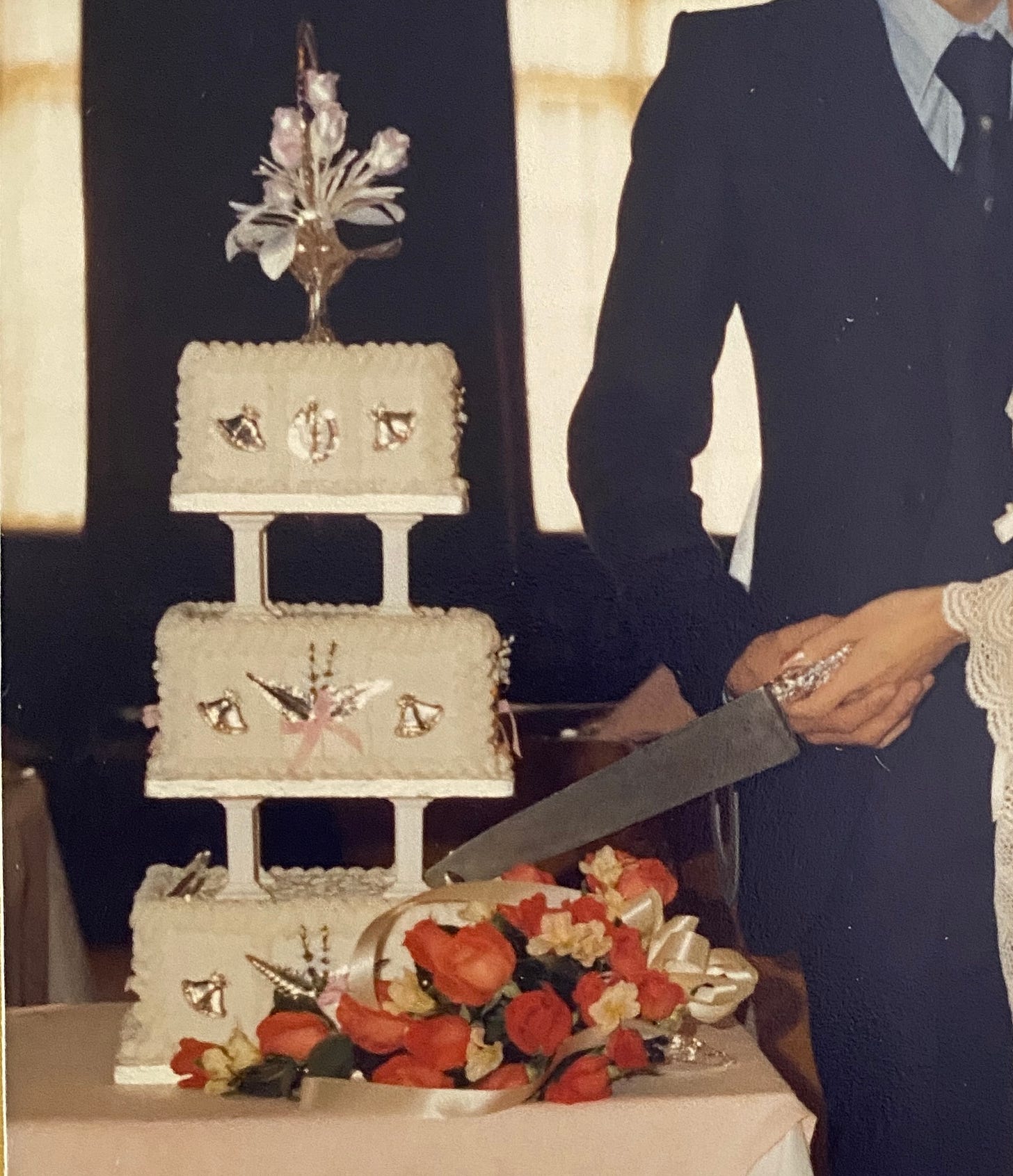 three tiered wedding cake 1977 three tiered wedding cake 1977