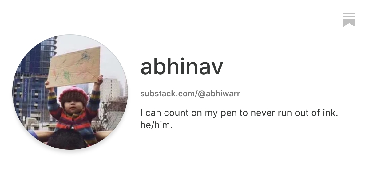 abhinav | Substack