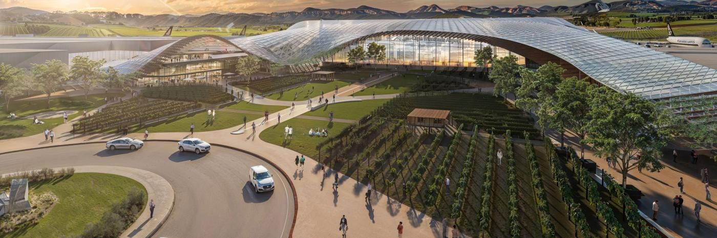 Artist's impression of new airport