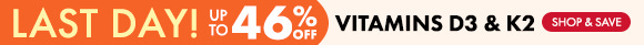 Get up to 46% Off on Vitamins D3 & K2 Get up to 46% Off on Vitamins D3 & K2