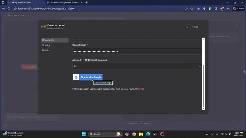 How to Create Google Calendar Event From Gmail Using n8n Workflow