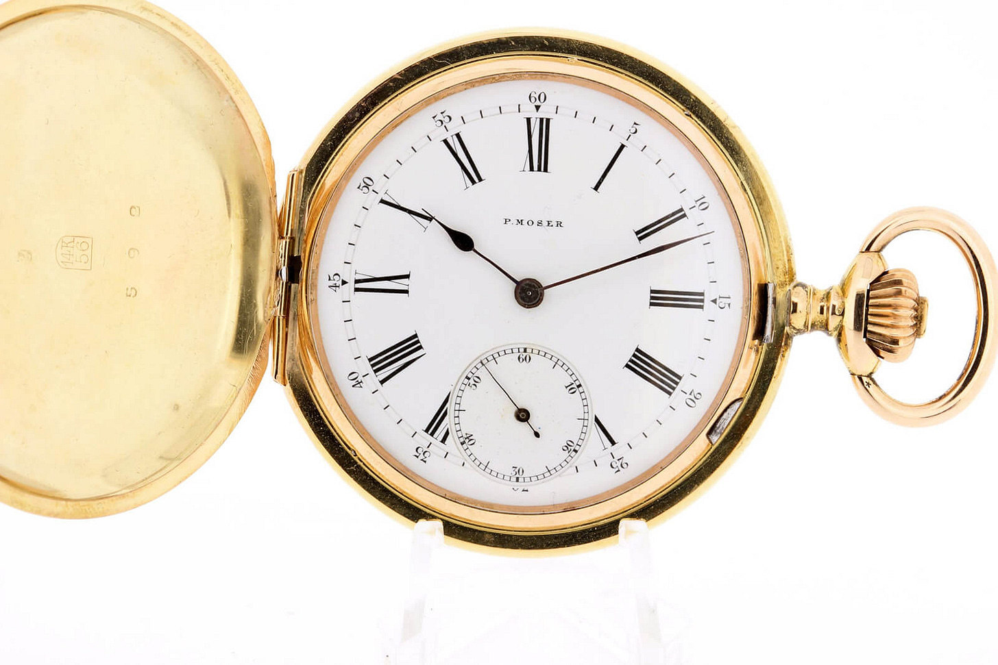 P.Moser 14K Yellow Gold Pocket Watch