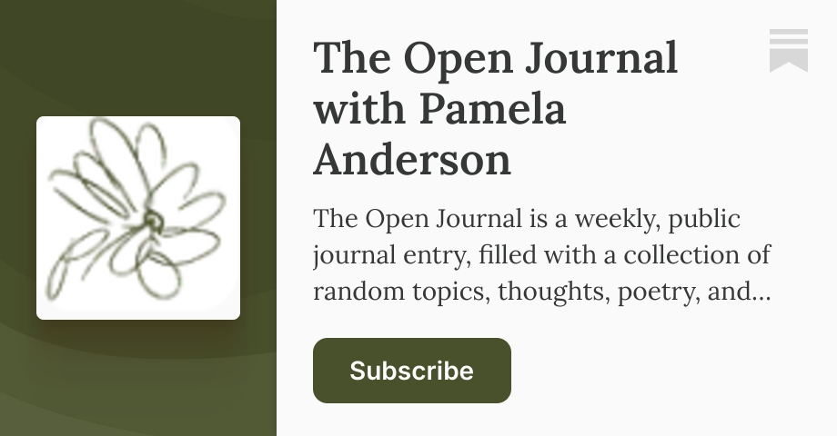The Open Journal with Pamela Anderson | Substack