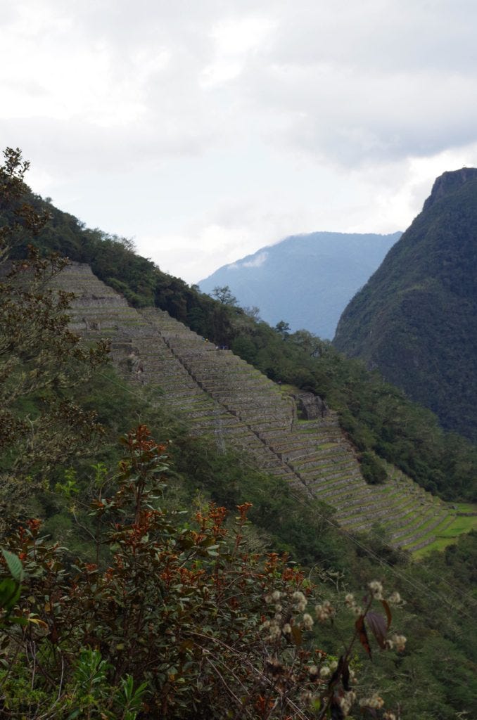My view of Wiñay Wayna from the shortcut 