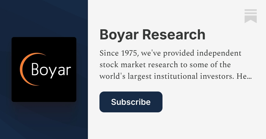 Boyar Research | Substack