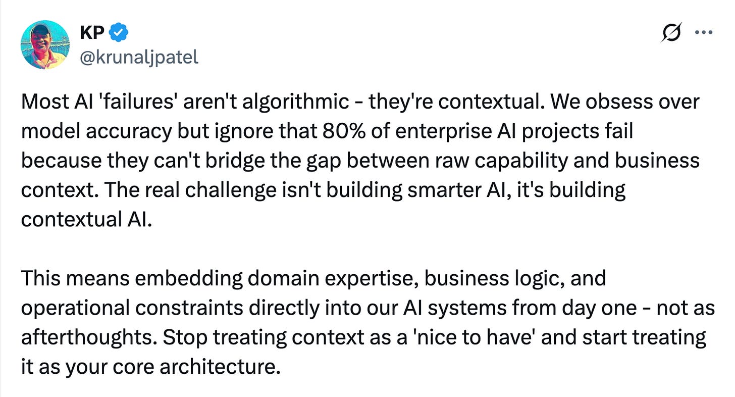 AI Business Context Tweet