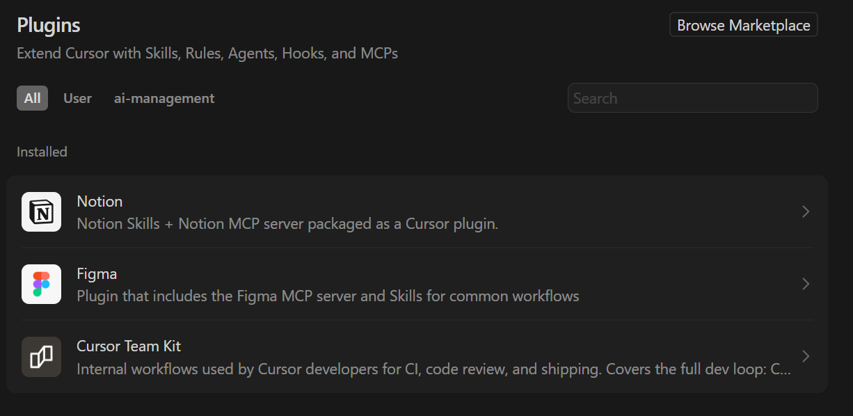 I Tried Cursor’s New Plugin Marketplace (Notion, Figma, Team Kit ...