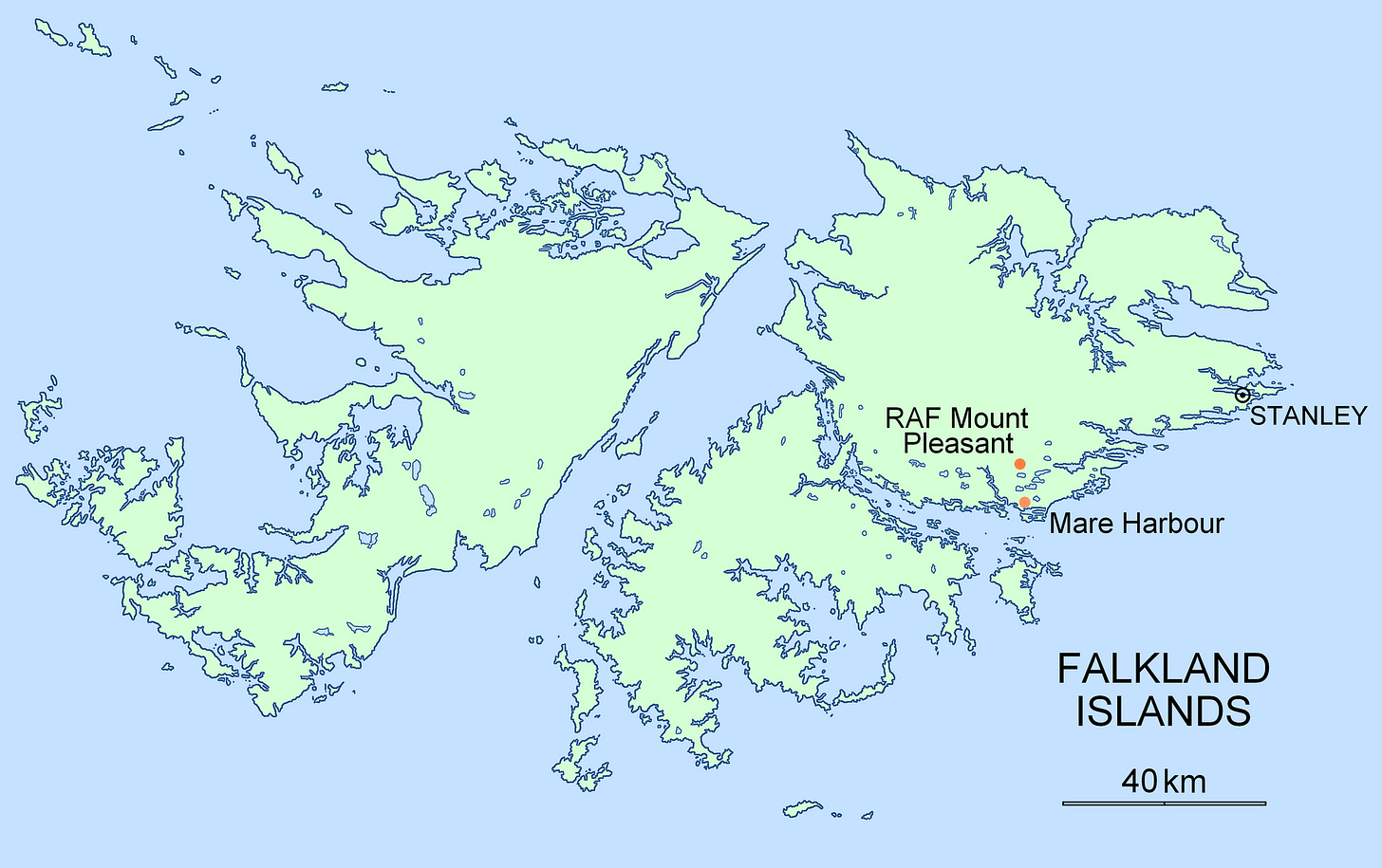 Map Falklands