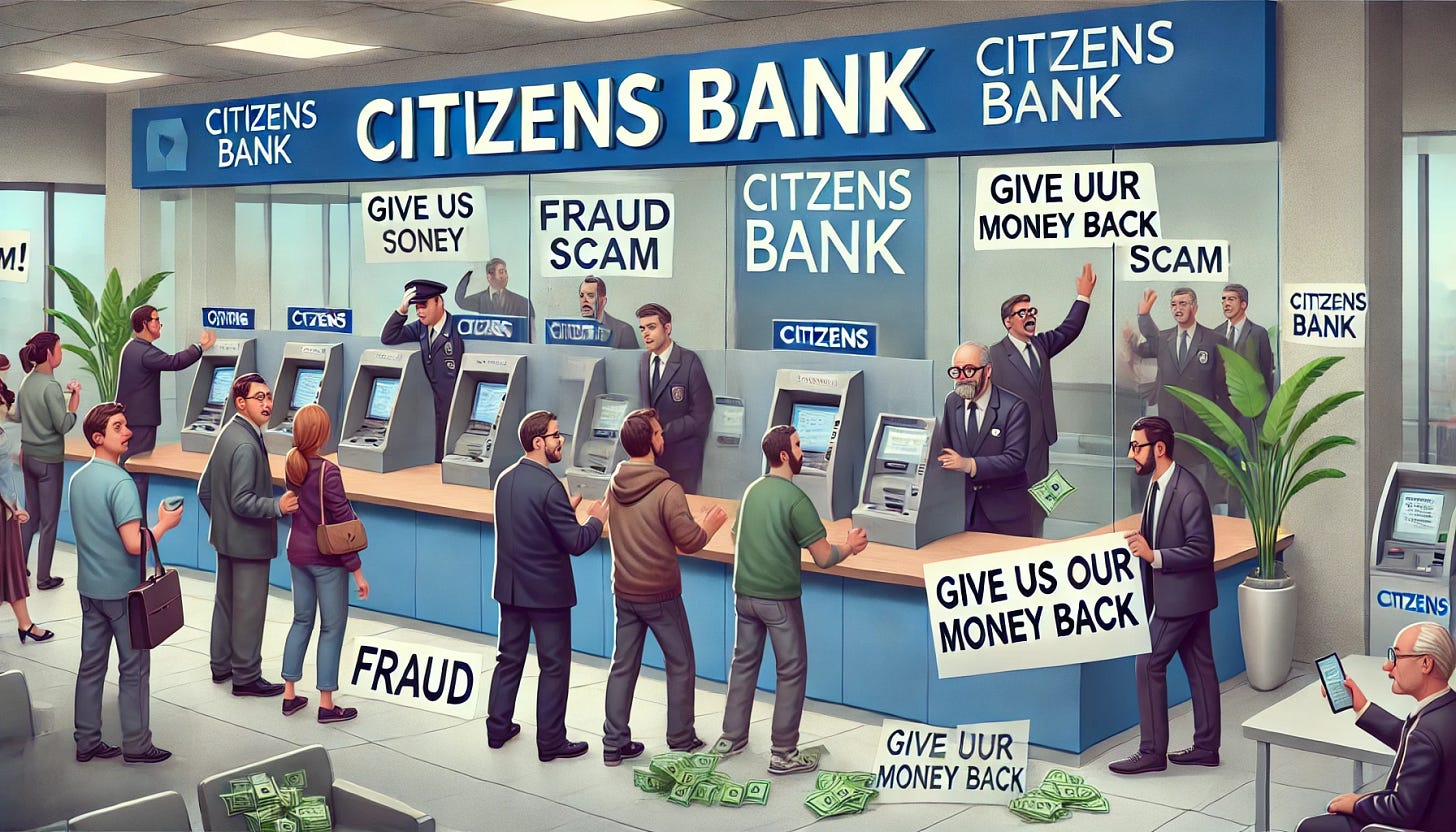 Citizens Bank Defrauding Customers: Back at It Again!