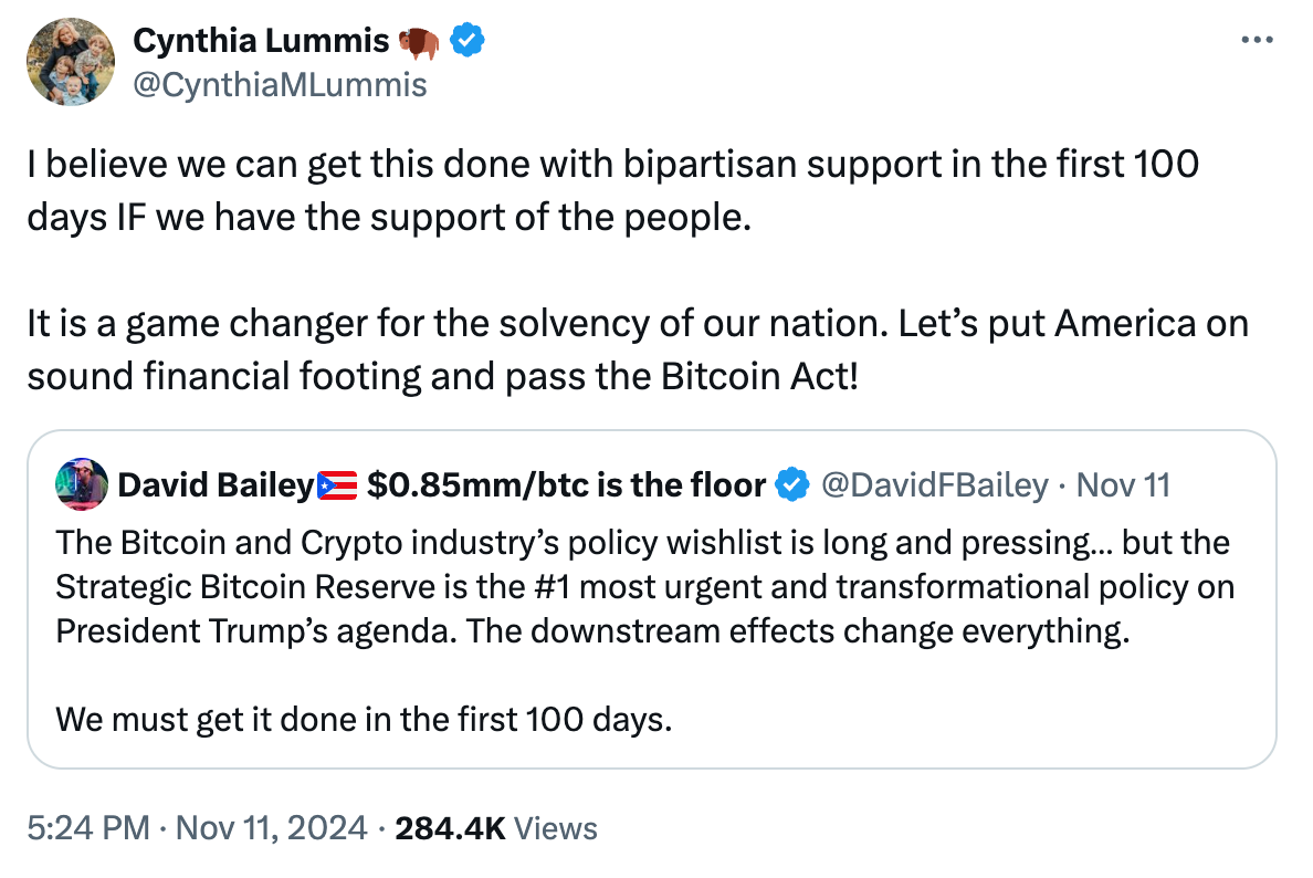 Bitcoin Smashes $90K, Bernstein Predicts $1 Million Bitcoin Price, U.S.  Bitcoin Reserve in Sight, Long-term Holders Still Not Selling