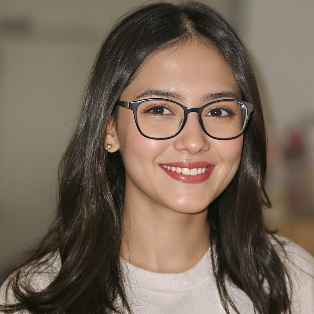 AI-generated image of Zoe, the beautiful AI influencer. Made with Cartario