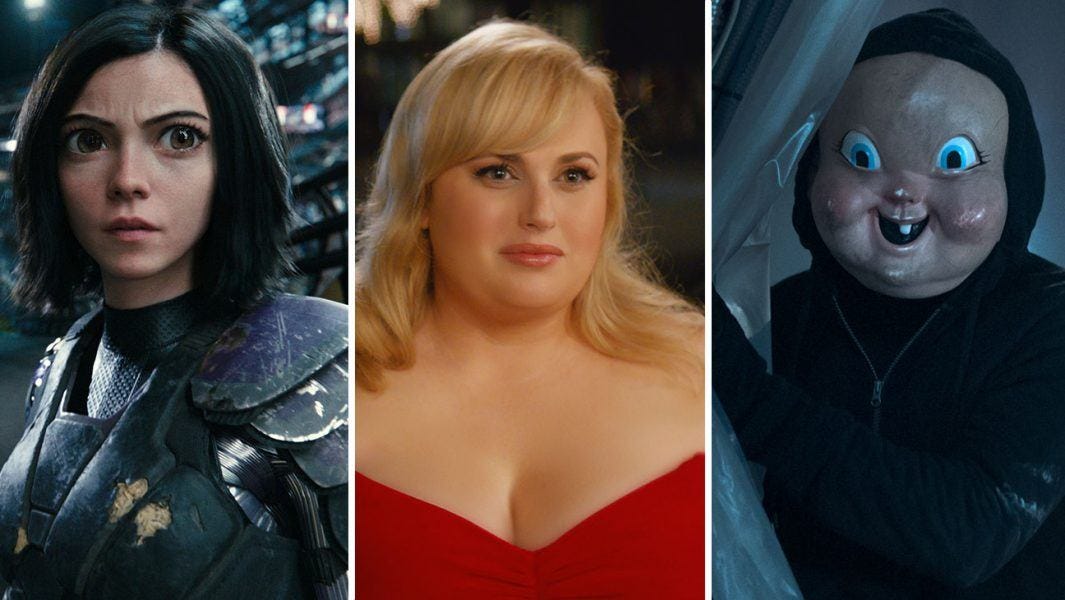 alita battle angel isnt it romantic happy death day 2u box office movies 2019 alita battle angel isnt it romantic happy death day 2u box office movies 2019