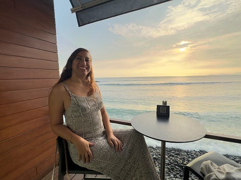 We had a great seat at Cala for watching the light change as the sun set