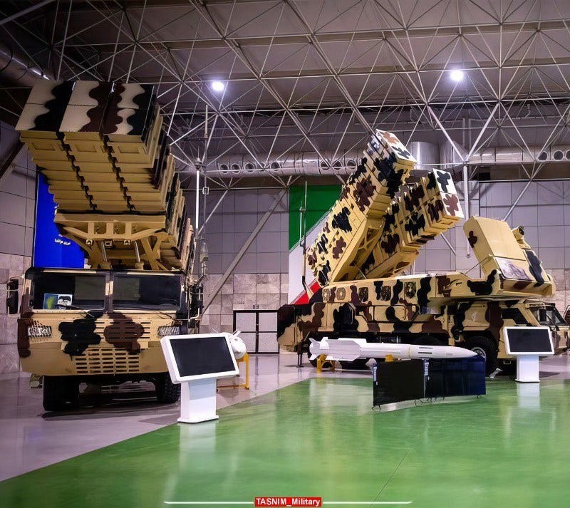 Iran's Mehran air defense system is designed for low-footprint, front-line operations, unlike the multi-vehicle S-300. It acts as a hunter-killer system, ambushing high-value enemy assets such as AWACS, air tankers, fighter jets, Iran's Mehran air defense system is designed for low-footprint, front-line operations, unlike the multi-vehicle S-300. It acts as a hunter-killer system, ambushing high-value enemy assets such as AWACS, air tankers, fighter jets,