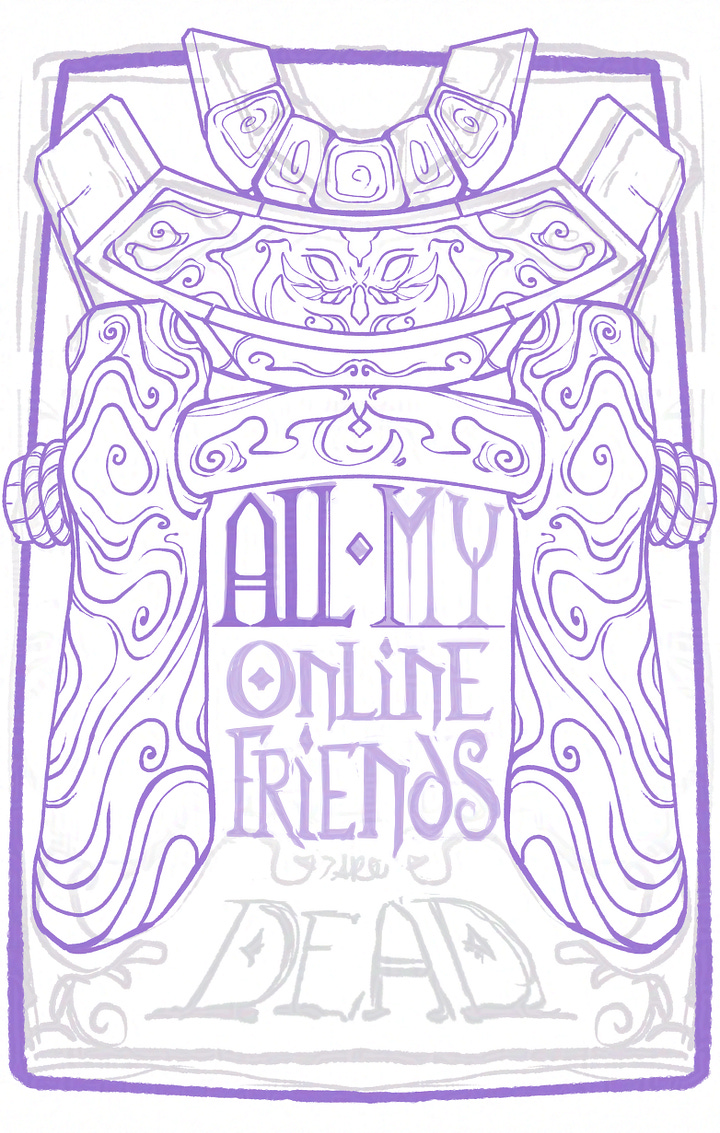 A series of WIPs including two oil paintings, unfinished line work, and behind the curtain web design
