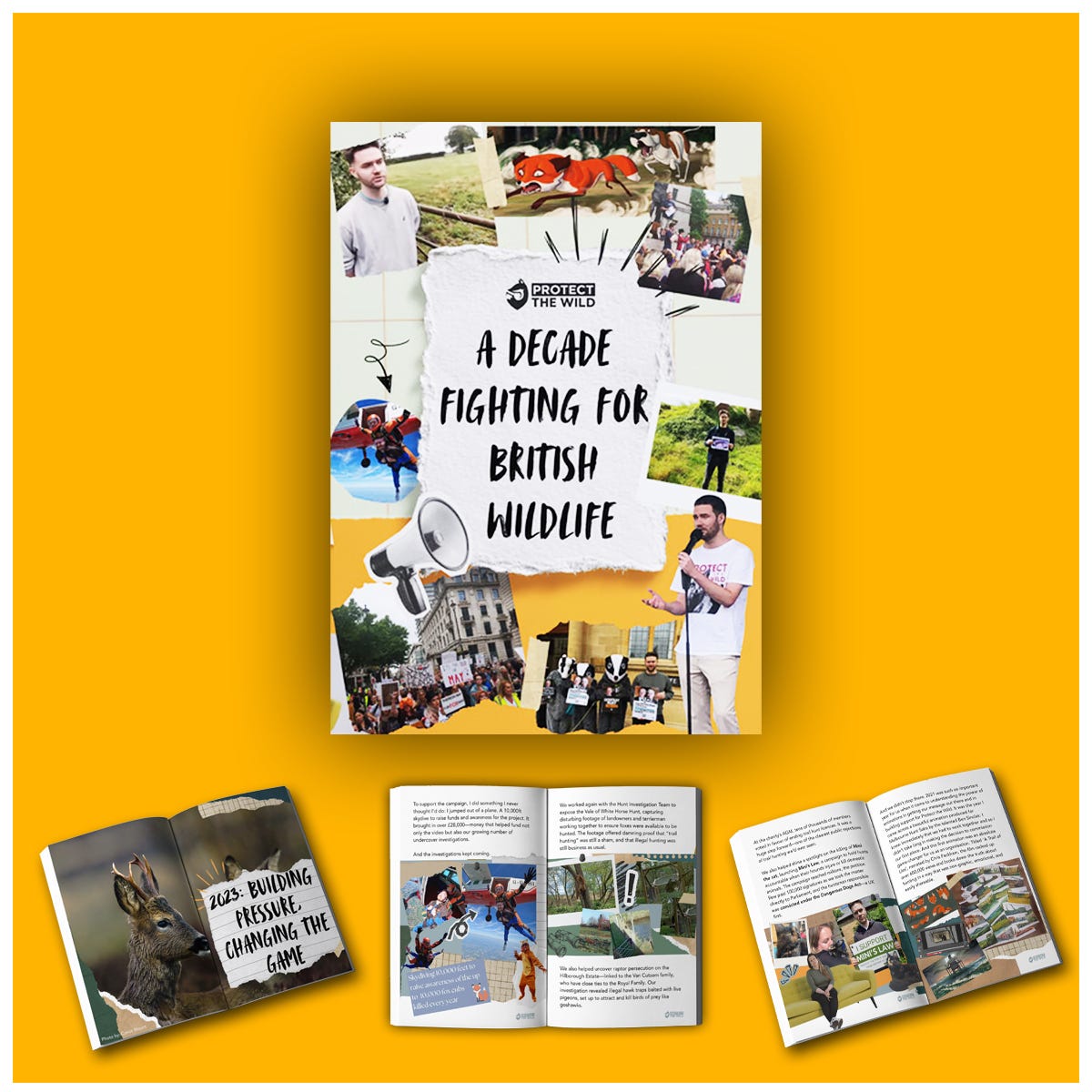 May be a graphic of 3 people, diary and text