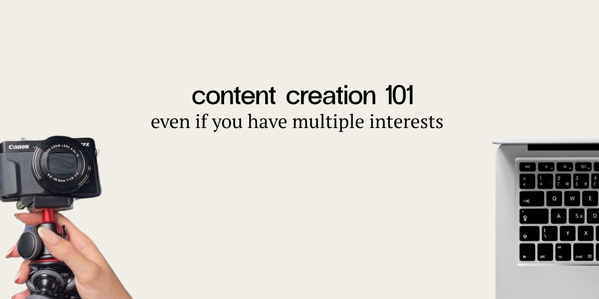 Thumbnail of Mini course: a beginner’s guide to creating content from scratch (even if you have multiple interests)