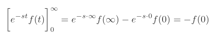 Laplace transform of derivative