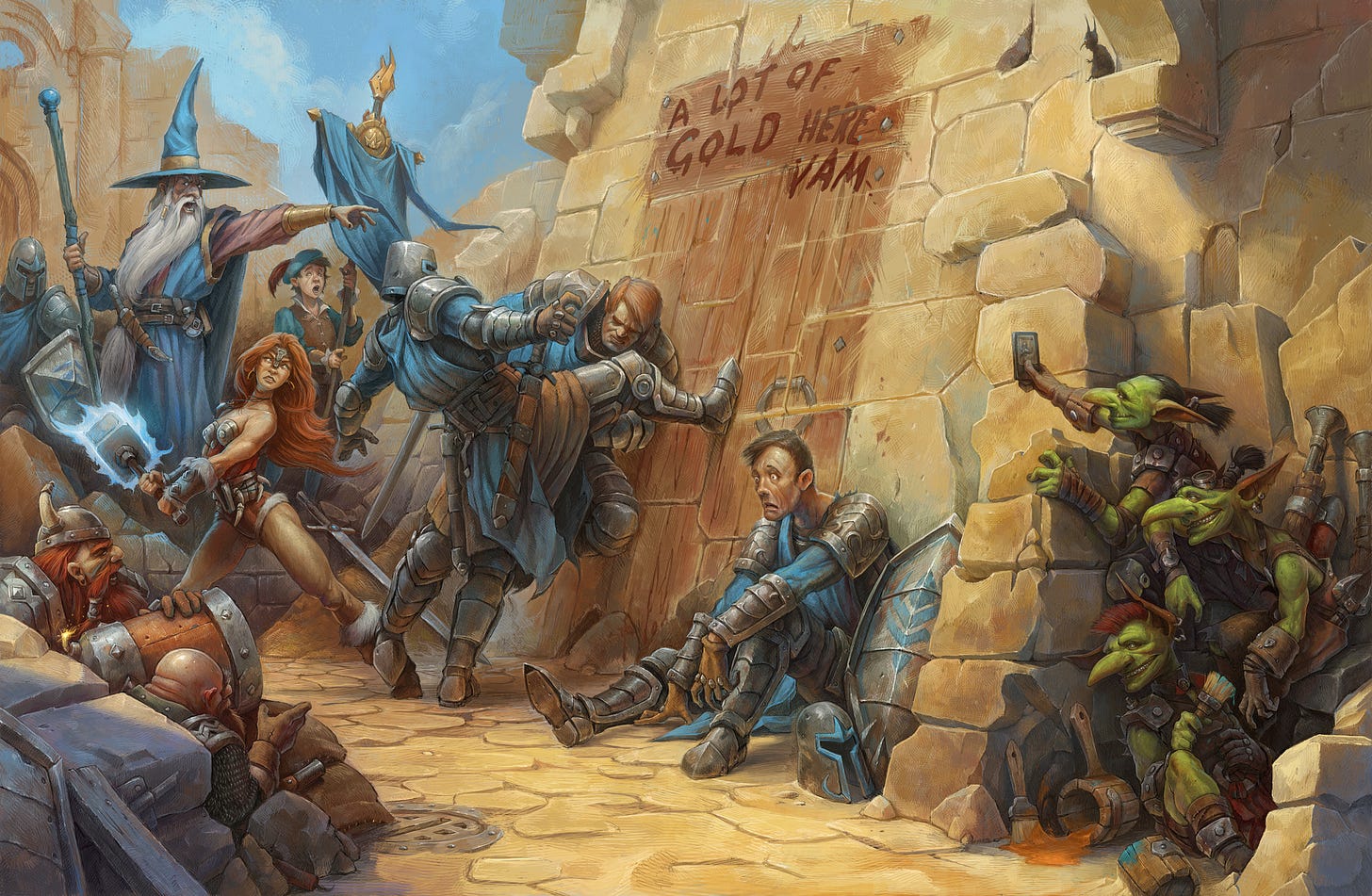 "Fake door or it is important to be a good artist" by Tony Sart