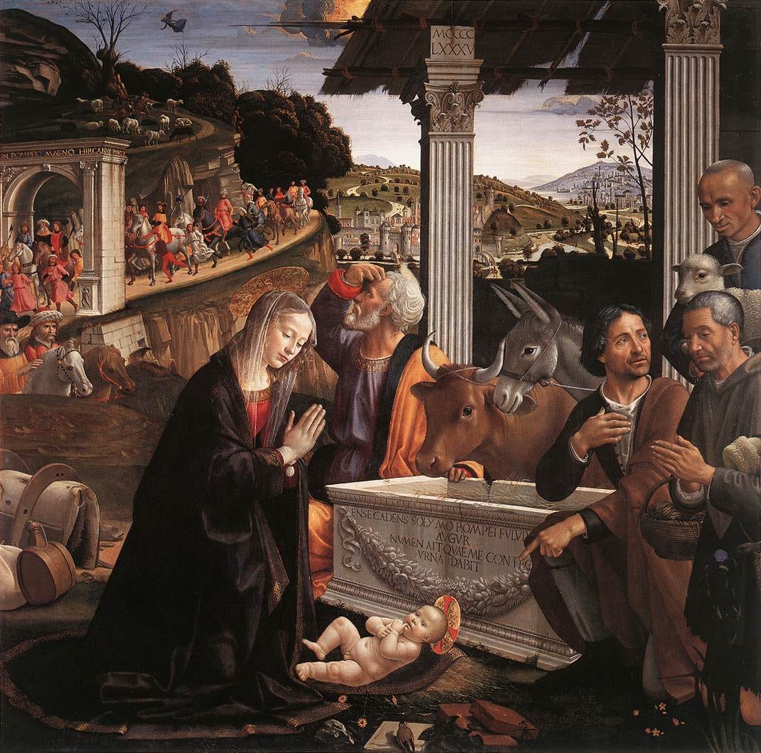 Adoration of the Magi by Ghirlandaio