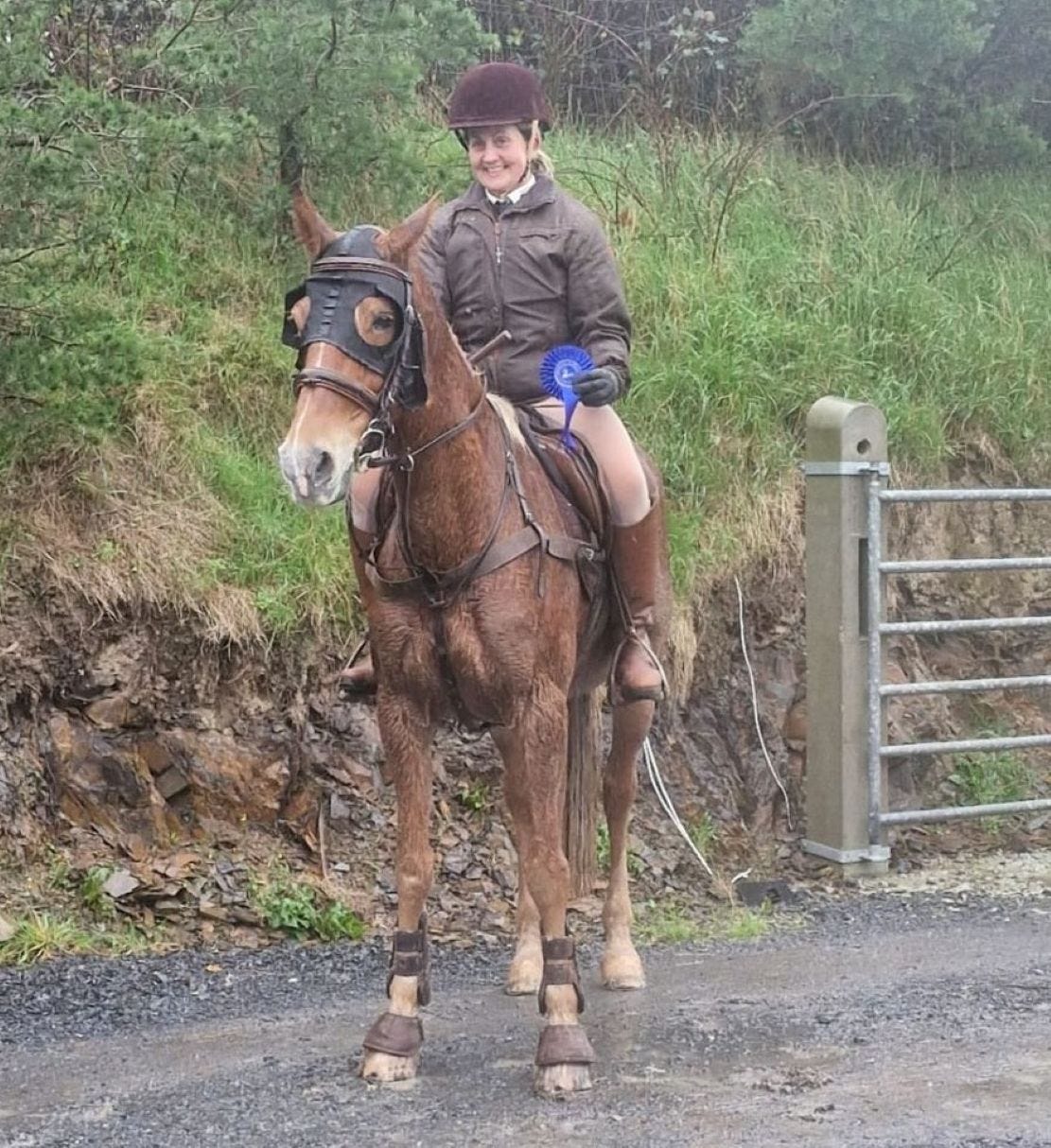 Rachel claims well-deserved double at a wet Working Hunter at Ardnacashel