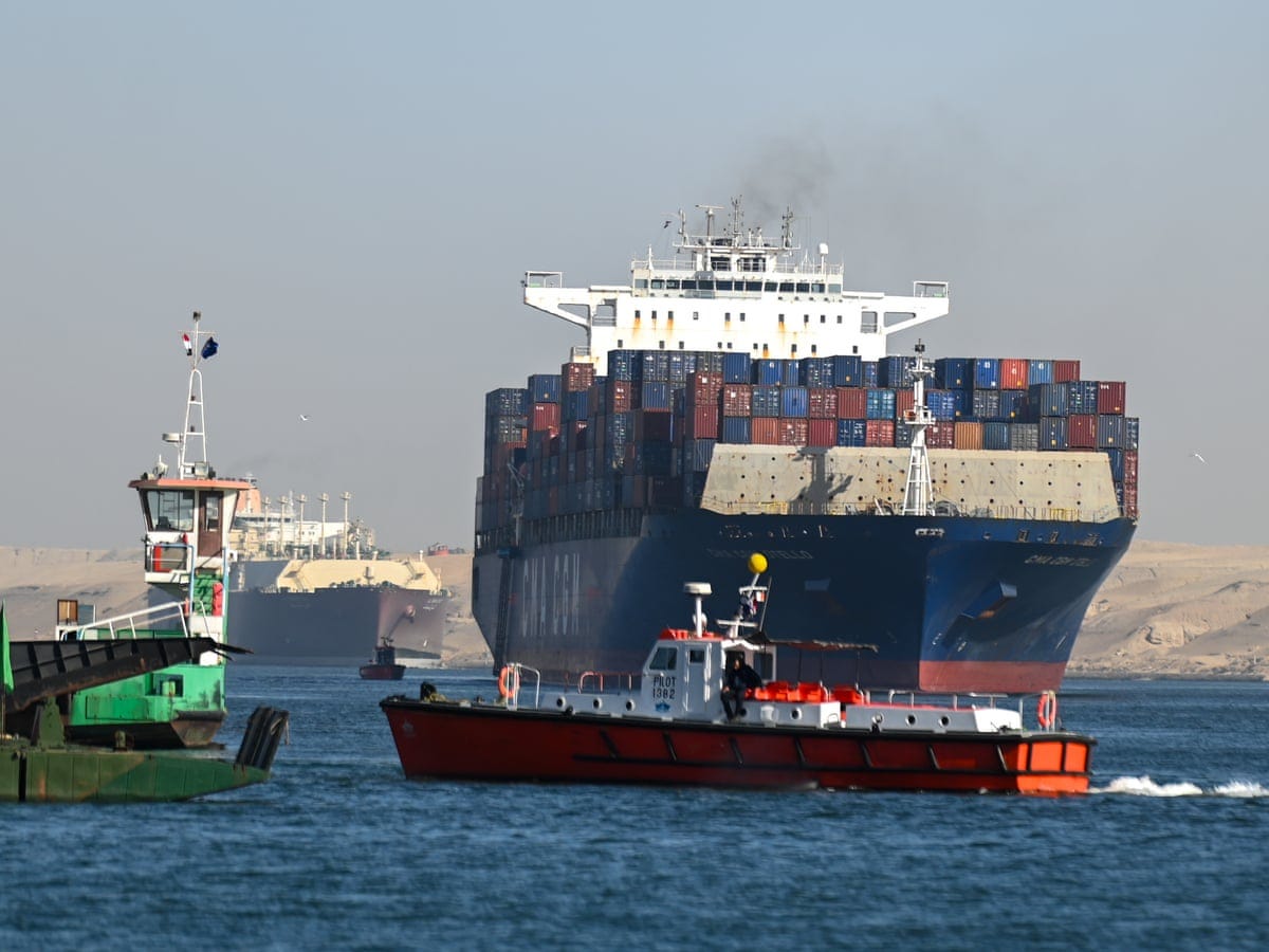 What impact have UK and US strikes had on Red Sea shipping disruption? |  Shipping industry | The Guardian