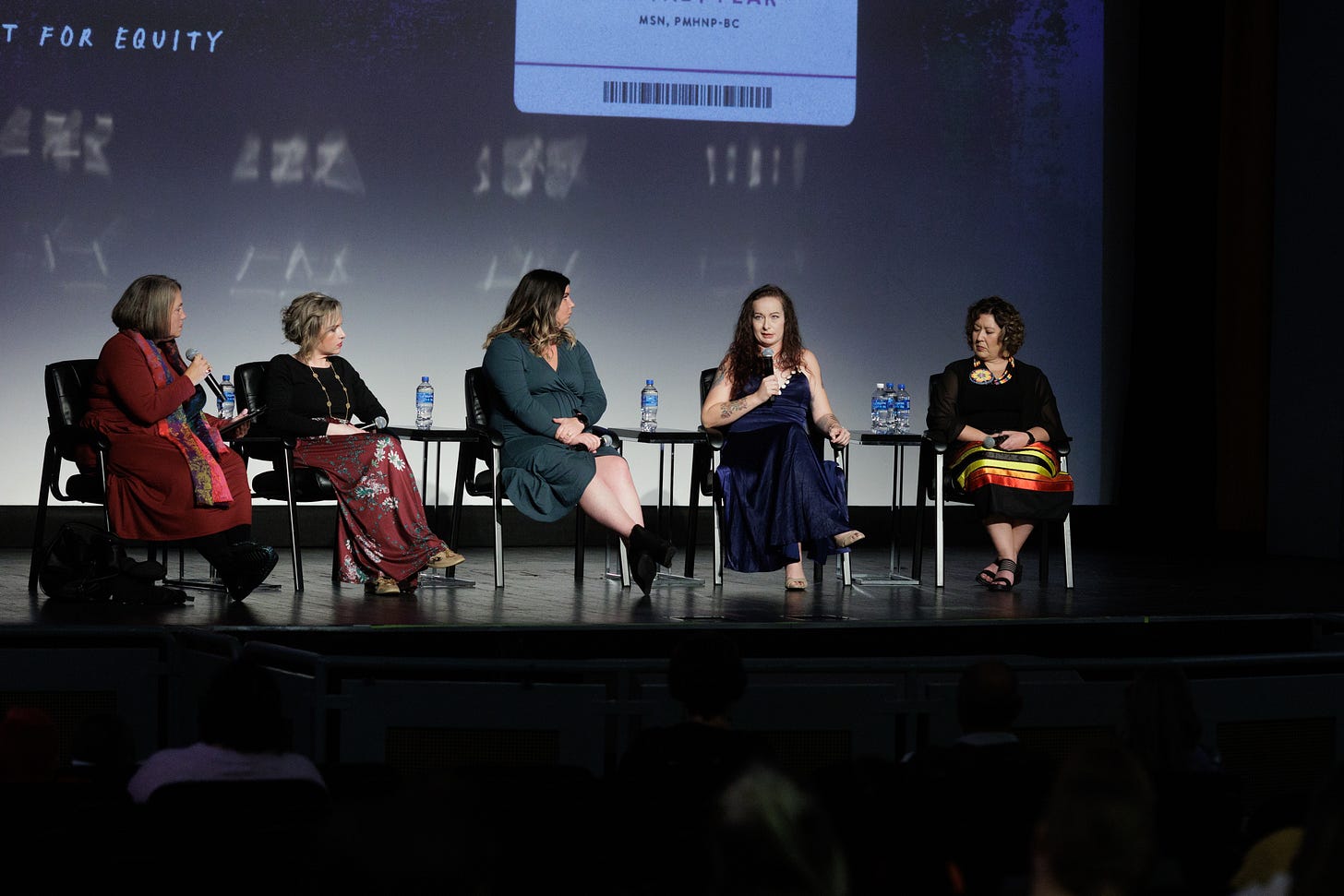 Panelists at the Nurses Night at the Movies event included Beth Toner, Jillian Gould, Stacy Hone, Whitney Fear, and Dr. Misty Wilkie