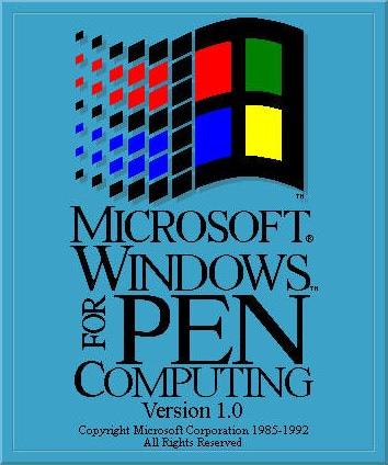 Startup screen for Windows for Pen Computing Startup screen for Windows for Pen Computing