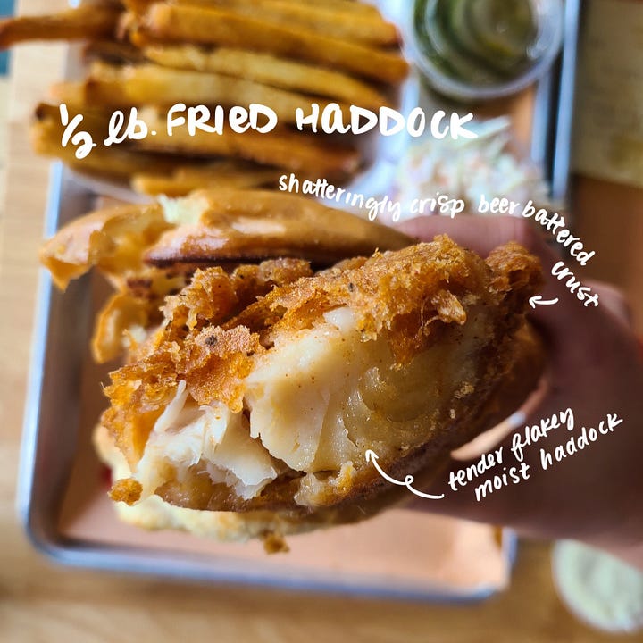 Clark's Snack Bar 1/2 lb. Fried Haddock Sandwich