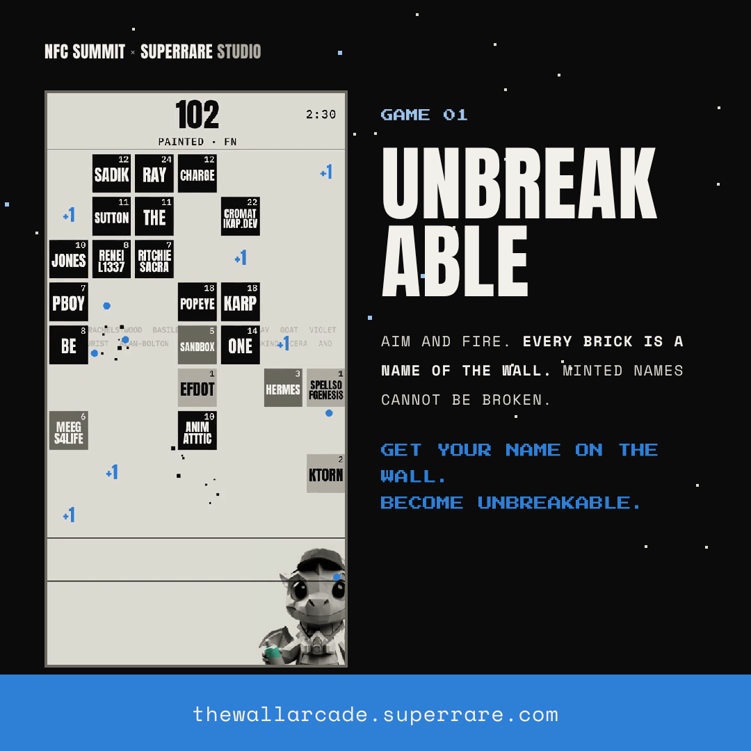 UNBREAKABLE, a game of THE WALL ARCADE.