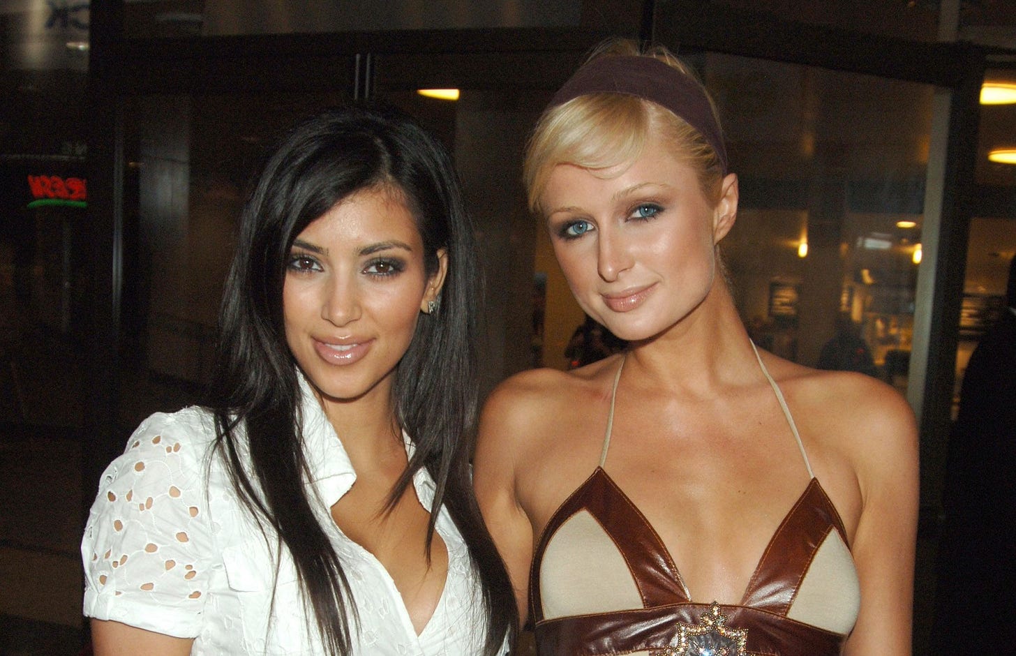 Kim Kardashian and her mentor Paris Hilton