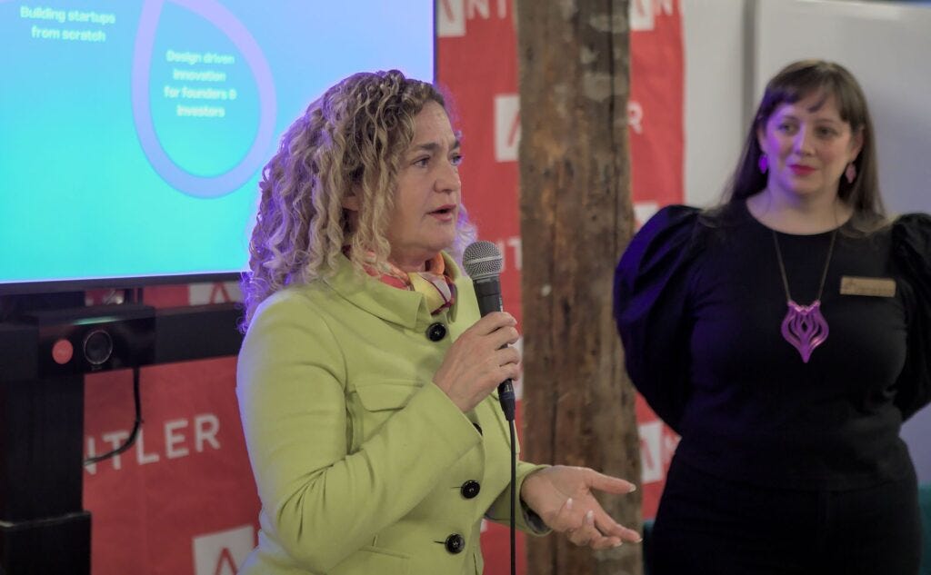 Femtech investor and co-founder of Femtech Studios, Ulla Sommerfelt, addressing the participants at the launch event of the Nordic Women's Health Hub. Credit: Beau Ambut, CC BY-SA.