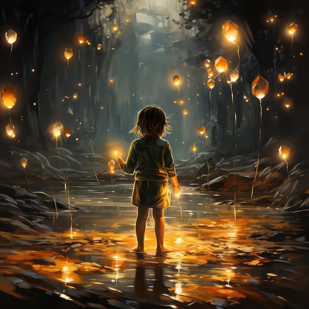 Premium Photo | The Magic of Childhood Childlike Wonder