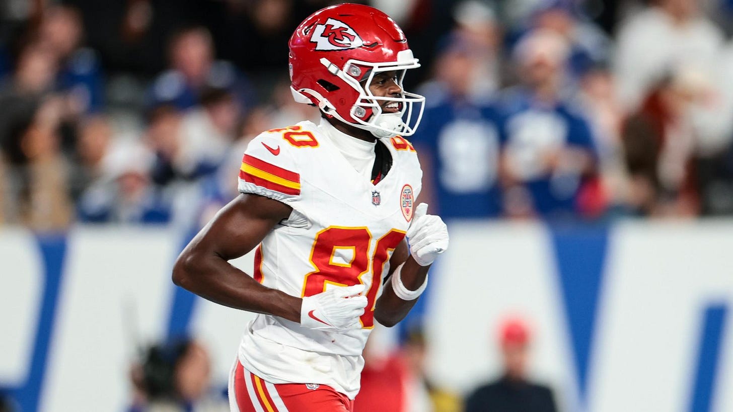 Who is Tyquan Thornton? Chiefs wideout emerges as WR1 after standout performance vs. Giants | Sporting News Who is Tyquan Thornton? Chiefs wideout emerges as WR1 after standout performance vs. Giants | Sporting News
