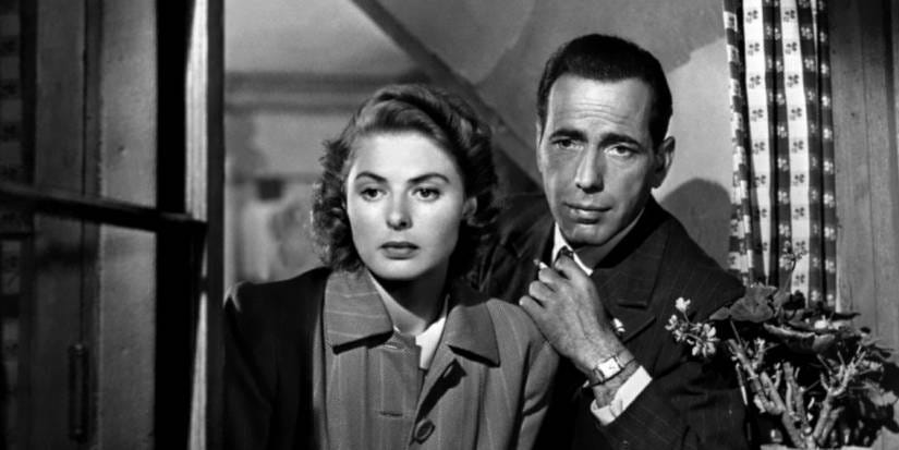 Humphrey Bogart as Rick and Ingrid Bergman as Ilsa in Casablanca Humphrey Bogart as Rick and Ingrid Bergman as Ilsa in Casablanca