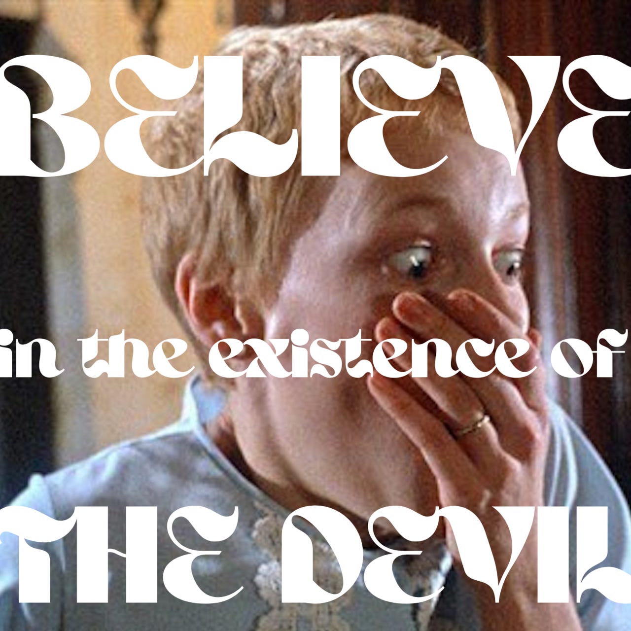 ✨ believe in the existence of the devil ✨ logo
