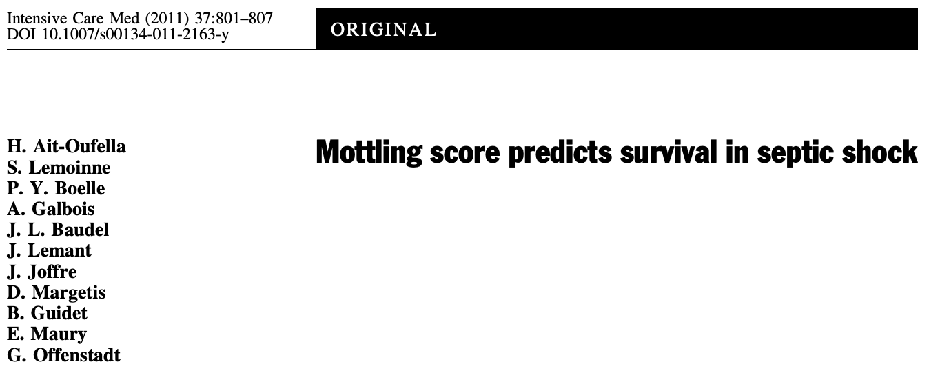 [Sepse e Choque] Mottling Score: quando a pele revela mais do que o ...
