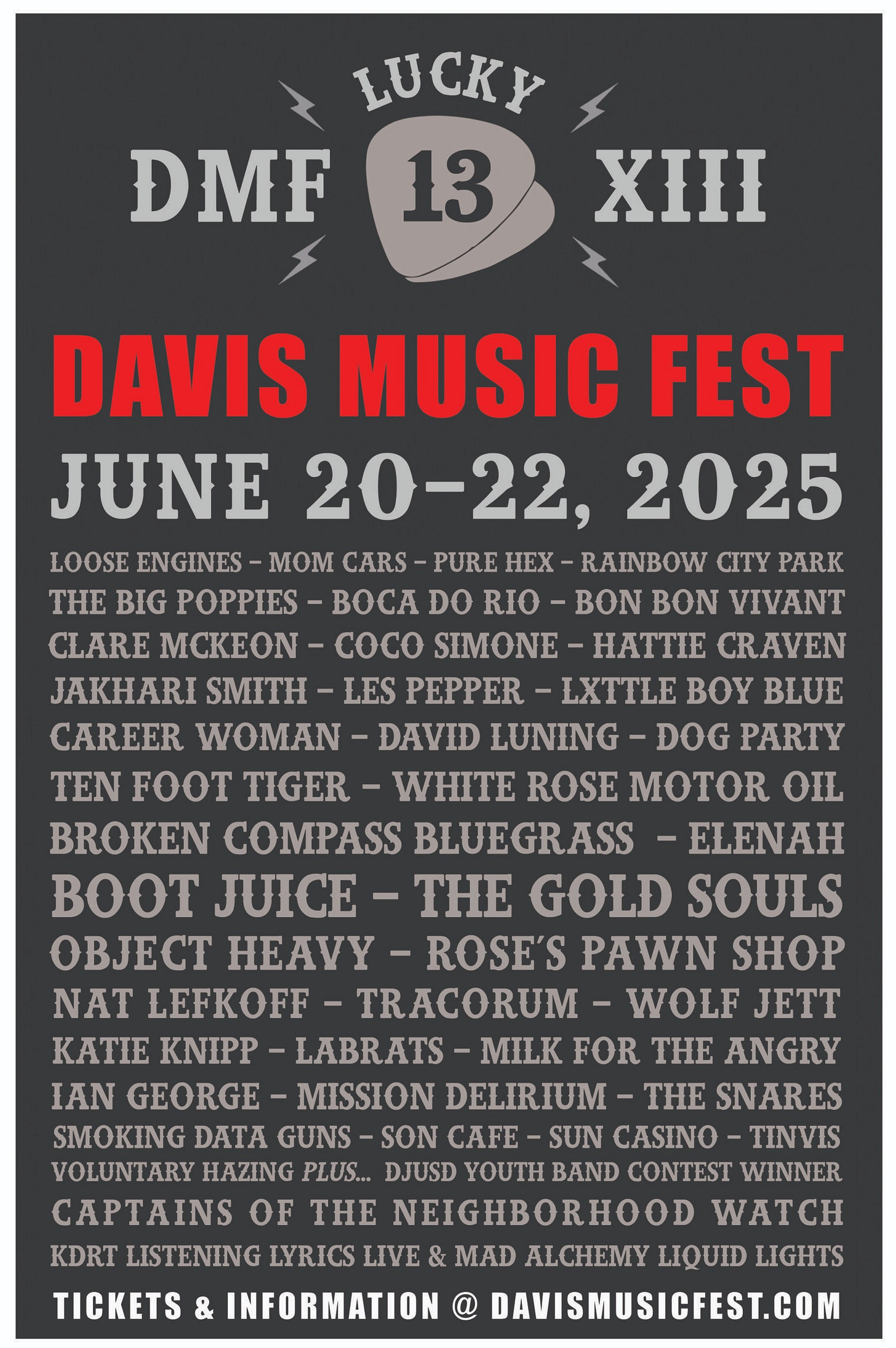 LINE UP & SCHEDULE » Davis Music Festival
