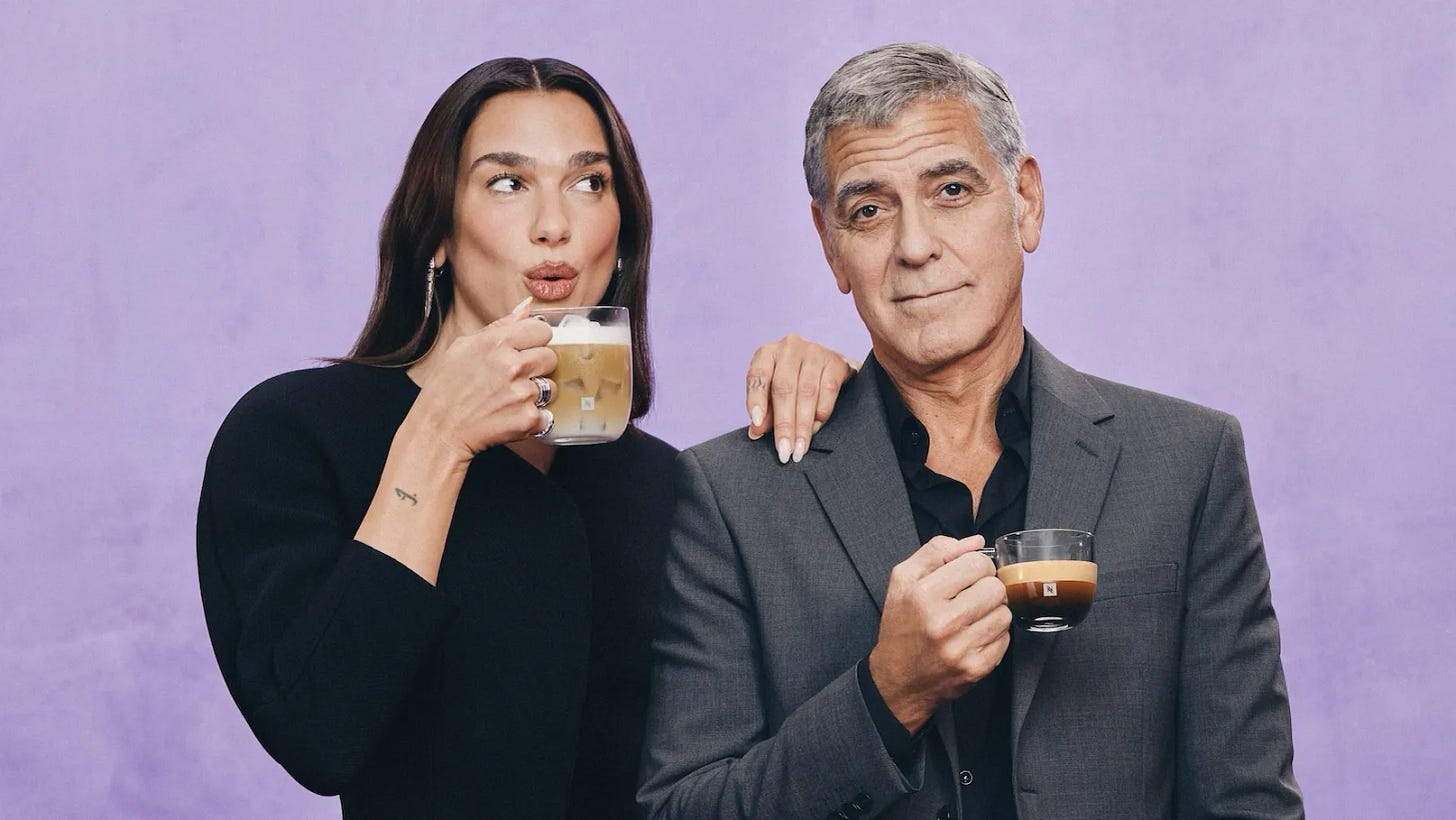 Dua Lipa and… George Clooney. It's the pairing we've been waiting for