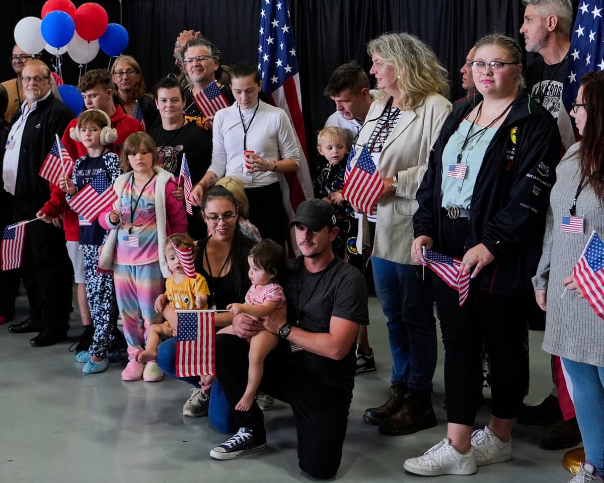 First white South Africans arrive in US after Trump grants them refugee status | Trump administration | The Guardian First white South Africans arrive in US after Trump grants them refugee status | Trump administration | The Guardian