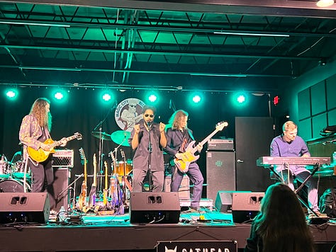 kid sly band and angela easley performing at woodlawn theater