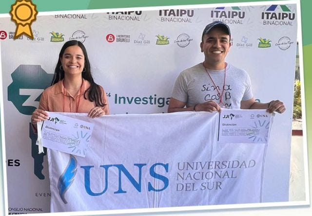 imagen de la noticia: Rocío y Steven fueron parte de la delegación de la la Subsecretaría de Internacionalización de la UNS.